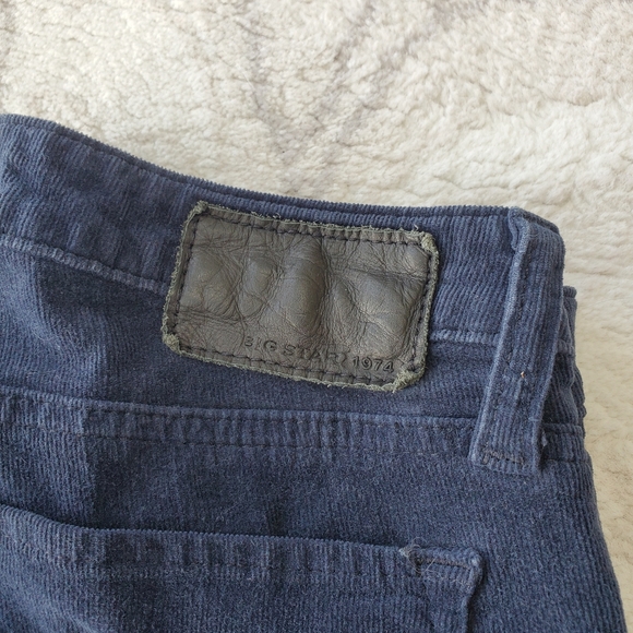 Big Star 1974 Midnight Blue Skinny Cords Size 30 NWT - Picture 4 of 7